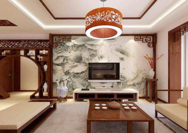 中式电视墙怎么设计